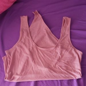 See through pink body suit w/ pasties!